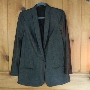 Express Solid Shawl Collar Blazer
